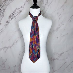 Missoni Cravatte Men's 100% Silk Orange Blue Purple Pink Tie